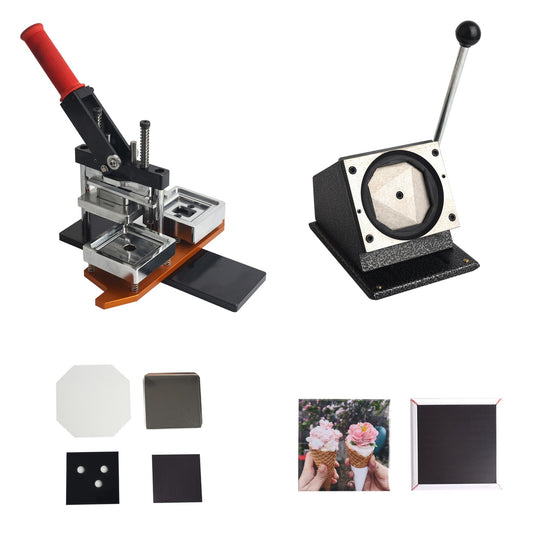 63.5*63.5 mm (2.5*2.5 inches) Square Fridge Magnet Machine Kit